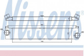 Интеркулер, NISSENS, 96624