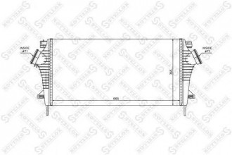 Интеркулер, STELLOX, 1040209SX